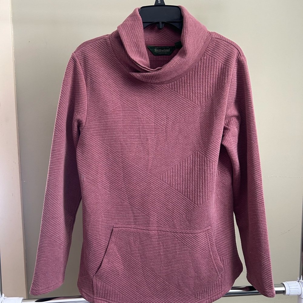 Women's Pink Cowl Neck Sweater